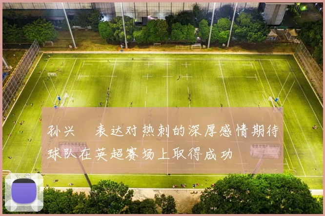 孙兴慜表达对热刺的深厚感情期待球队在英超赛场上取得成功